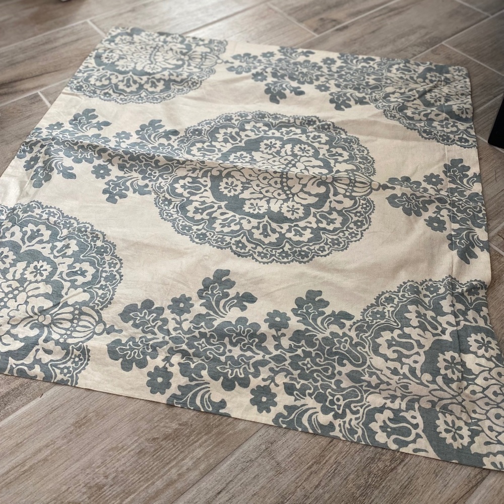 Pottery Barn Lucianna Medallion Euro Size Sham - Blue (Set of 2)